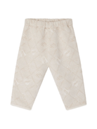 Pantaloni Elvin per neonato Bonpoint beige con vita elasticizzata - Rubino Kids