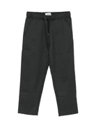 Pantaloni gessati per bambino Dondup Kids grigi con coulisse - Rubino Kids