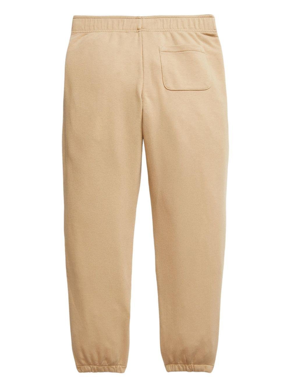 Pantaloni joggers per bambino Polo Ralph Lauren Kids beige con vita elasticizzata - Rubino Kids