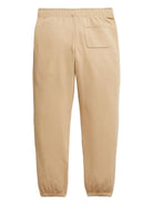 Pantaloni joggers per bambino Polo Ralph Lauren Kids beige con vita elasticizzata - Rubino Kids