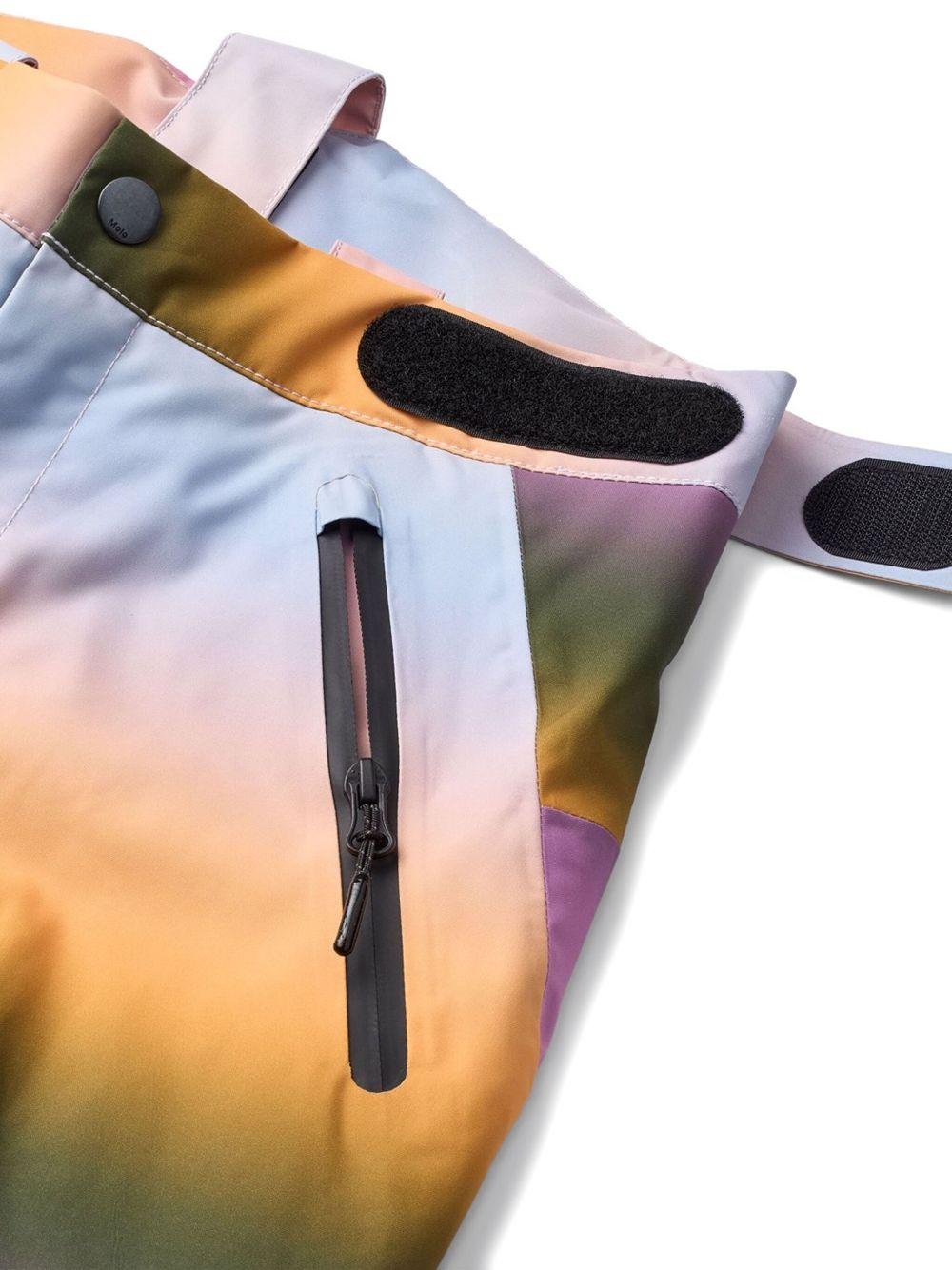 Pantaloni Jump Pro per bambina Molo multicolore con chiusura con zip nascosta e bottone - Rubino Kids