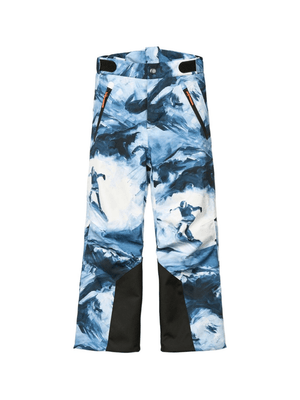 Pantaloni Jump Pro  per bambino Molo blu con due tracolle regolabili e rimovibili