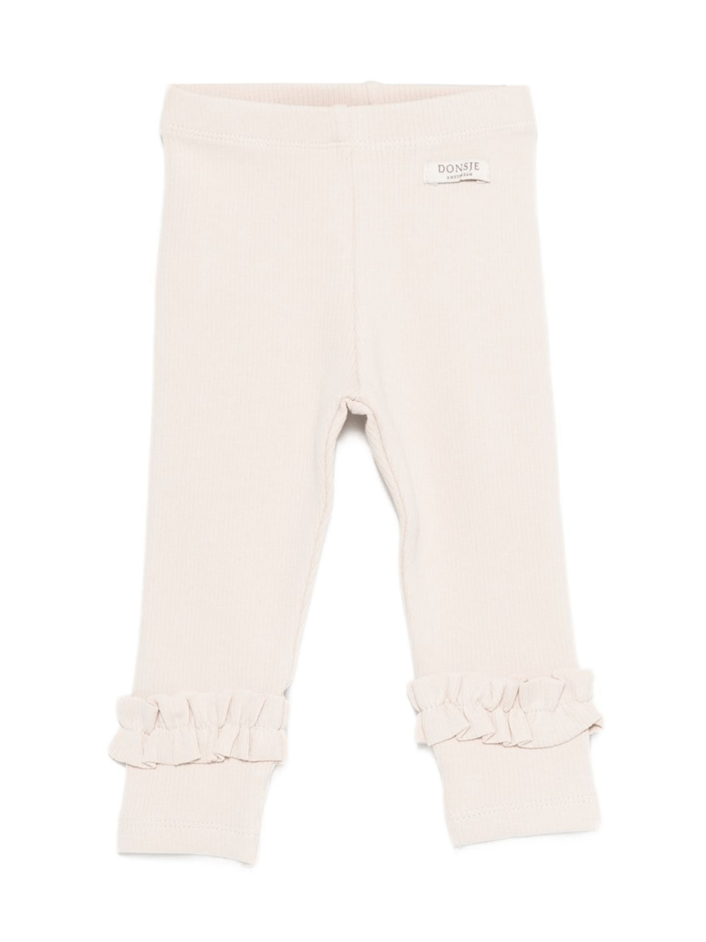 Pantaloni Marit per neonata DONSJE beige con ruches - Rubino Kids