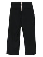 Pantaloni per bambina Balmain Kids neri con bottoni - Rubino Kids