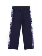 Pantaloni per bambina Billieblush blu con paillettes - Rubino Kids