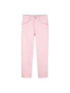 Pantaloni per bambina Billieblush rosa con tasche in paillettes - Rubino Kids