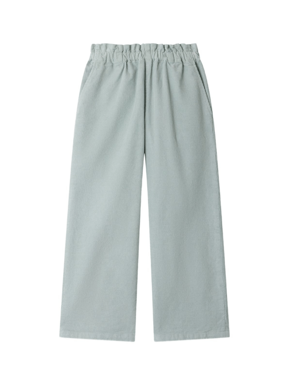 Pantaloni per bambina Bonpoint verde con vita elasticizzata - Rubino Kids