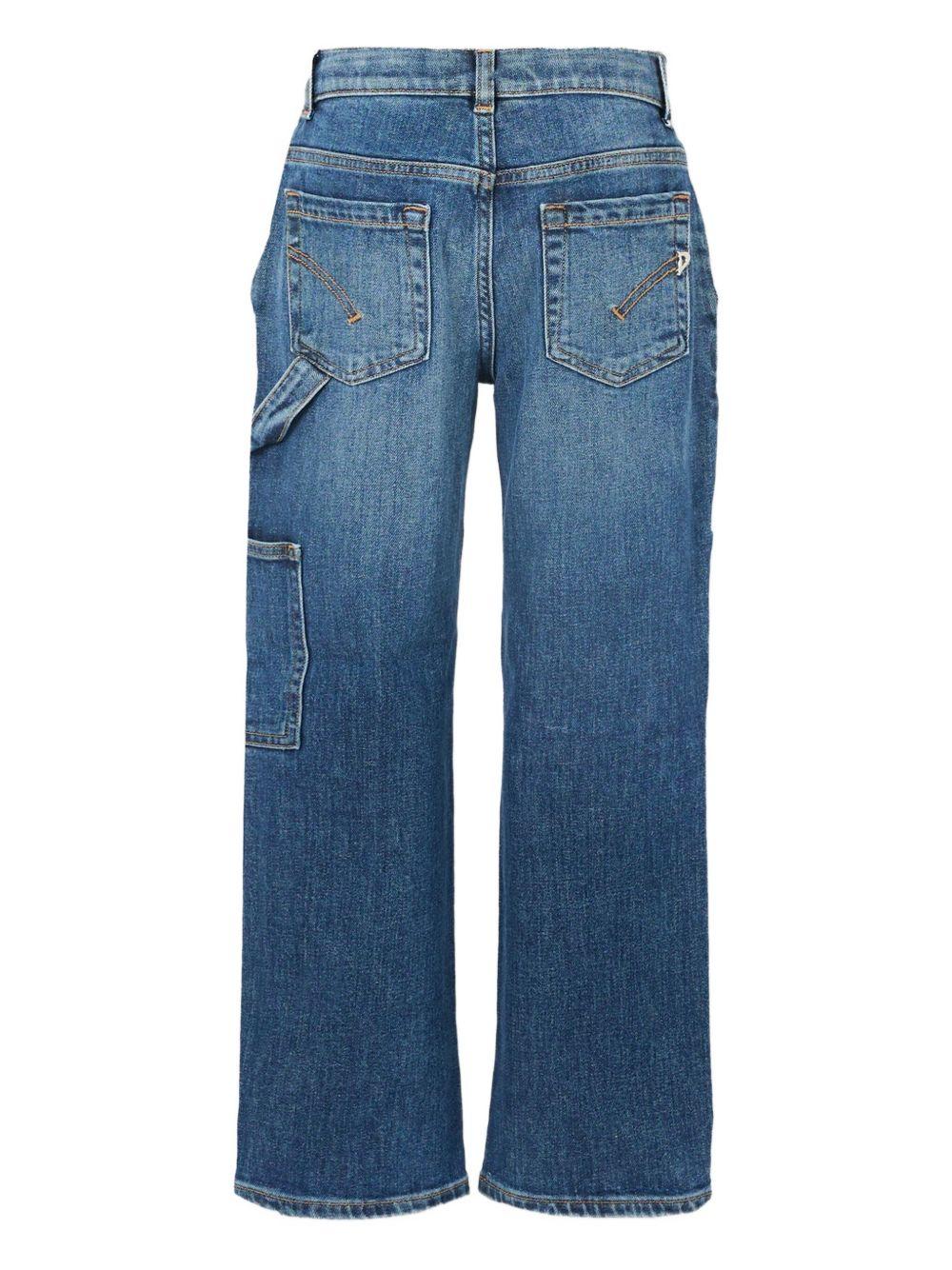 Pantaloni per bambina DONDUP KIDS denim con cinque tasche - Rubino Kids