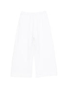 Pantaloni per bambina Douuod Kids bianchi con gamba larga - Rubino Kids