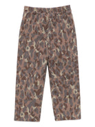 Pantaloni per bambina Douuod Kids marroni con stampa mimetica - Rubino Kids