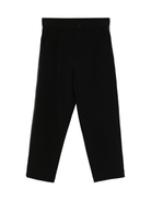 Pantaloni per bambina Douuod Kids nero con dettaglio a righe - Rubino Kids