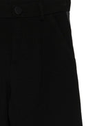 Pantaloni per bambina Douuod Kids nero con dettaglio a righe - Rubino Kids