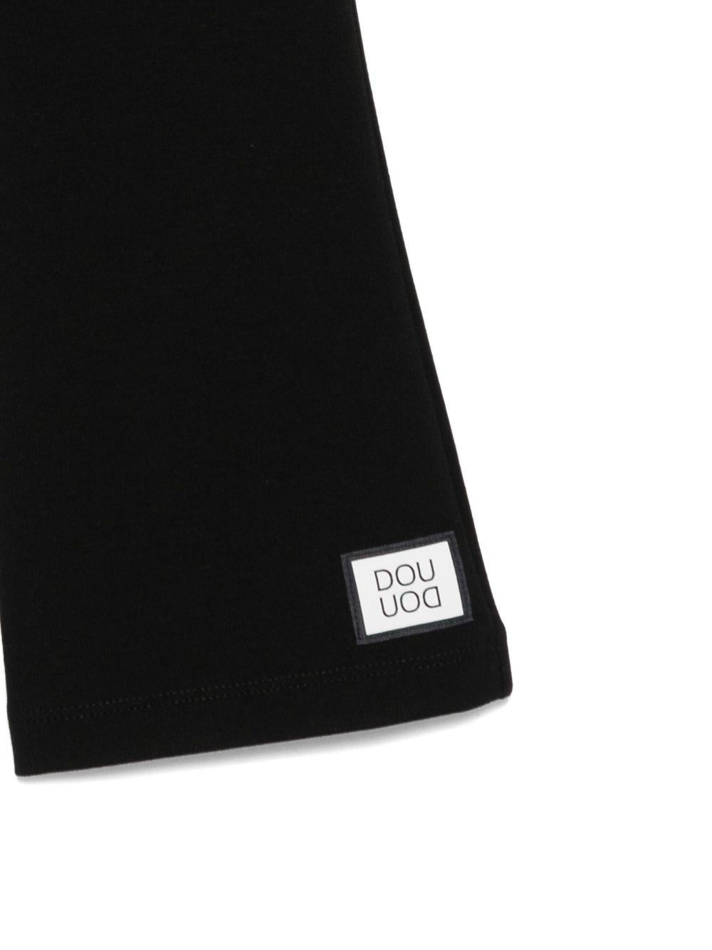 Pantaloni per bambina Douuod Kids nero modello svasato - Rubino Kids