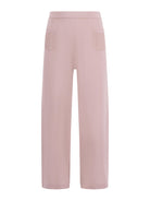Pantaloni per bambina Emporio Armani Kids rosa con due tasche posteriori - Rubino Kids