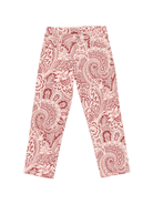 Pantaloni per bambina ETRO KIDS rosa con stampa paisley - Rubino Kids