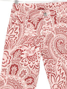 Pantaloni per bambina ETRO KIDS rosa con stampa paisley - Rubino Kids
