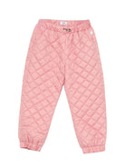 Pantaloni per bambina Il Gufo rosa con motivo trapuntato - Rubino Kids