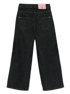 Pantaloni per bambina John Richmond Junior nero con applicazione - Rubino Kids