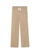 Pantaloni per bambina Lanvin Enfant beige con coulisse - Rubino Kids