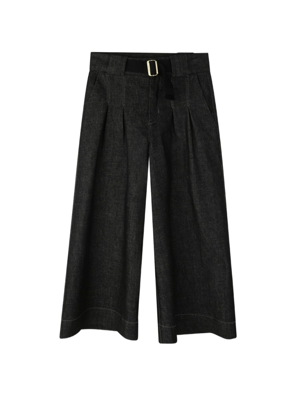 Pantaloni per bambina Lanvin Enfant blu con dettaglio fibbia - Rubino Kids