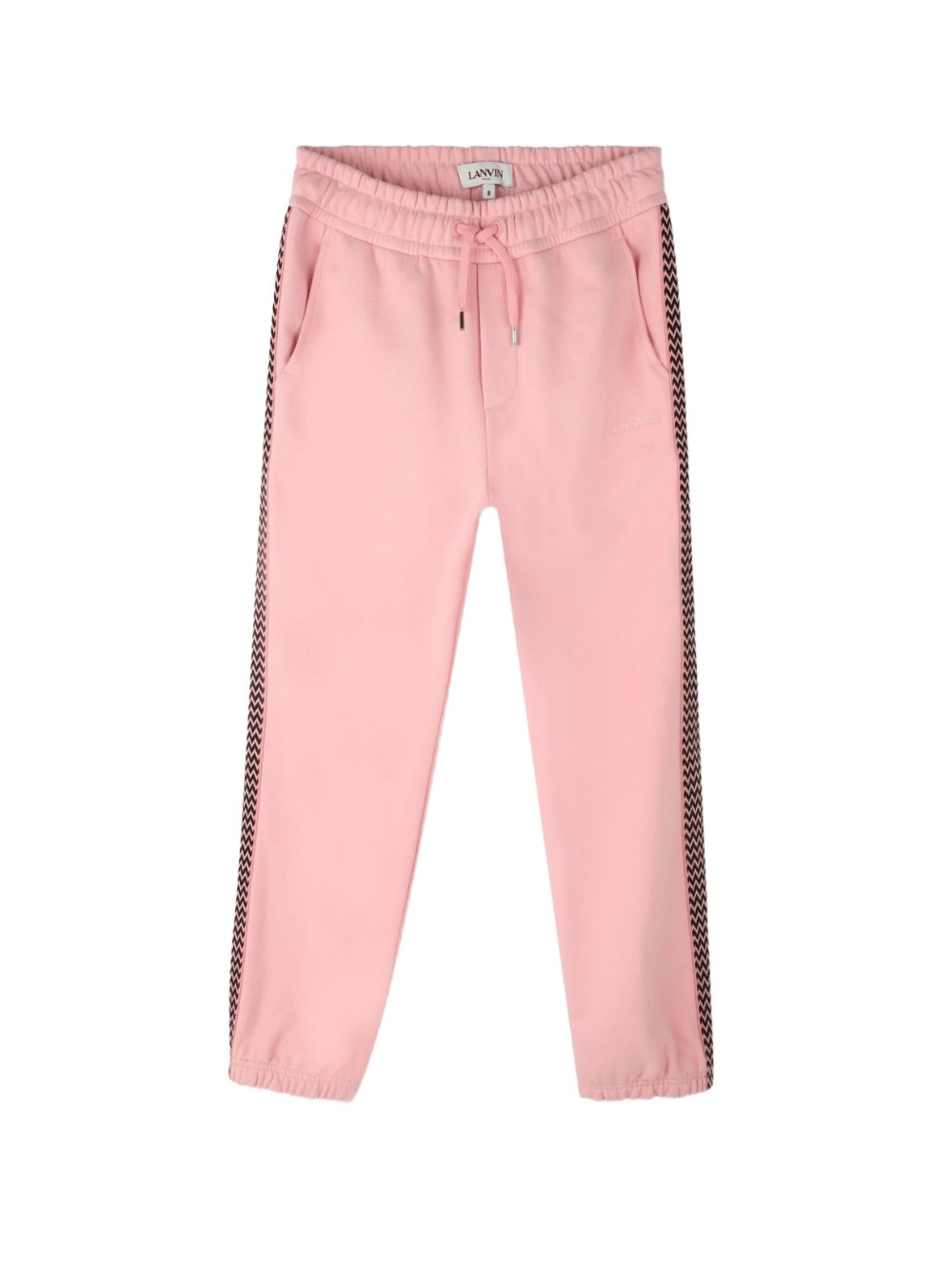 Pantaloni per bambina Lanvin Enfant rosa con inserti - Rubino Kids
