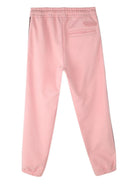 Pantaloni per bambina Lanvin Enfant rosa con inserti - Rubino Kids