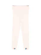 Pantaloni per bambina Louise Misha rosa con pompon colorati - Rubino Kids