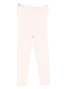 Pantaloni per bambina Louise Misha rosa con pompon colorati - Rubino Kids