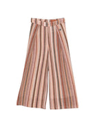 Pantaloni per bambina Missoni Kids multicolore con motivo a righe - Rubino Kids
