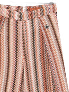 Pantaloni per bambina Missoni Kids multicolore con motivo a righe - Rubino Kids