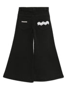 Pantaloni per bambina Missoni Kids neri con ricamo a zigzag - Rubino Kids