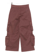 Pantaloni per bambina Missoni Kids rosso scuro con tasche cargo - Rubino Kids
