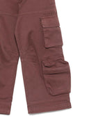 Pantaloni per bambina Missoni Kids rosso scuro con tasche cargo - Rubino Kids
