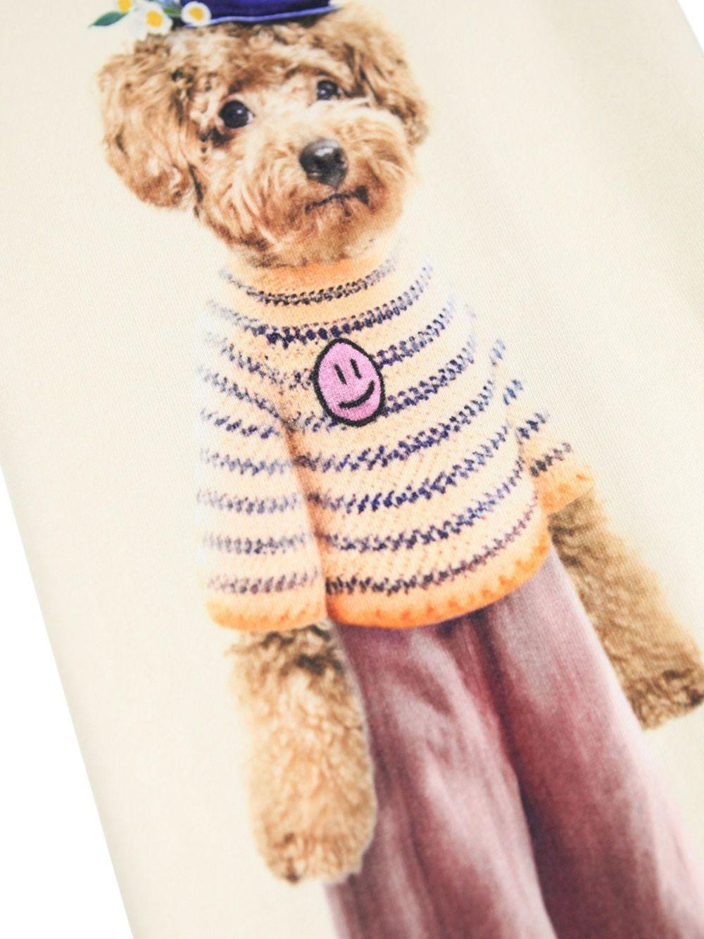 Pantaloni per bambina Molo Aurita bianco con stampa grafica all - over - Rubino Kids