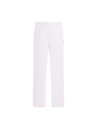 Pantaloni per bambina Monnalisa bianco con logo - Rubino Kids