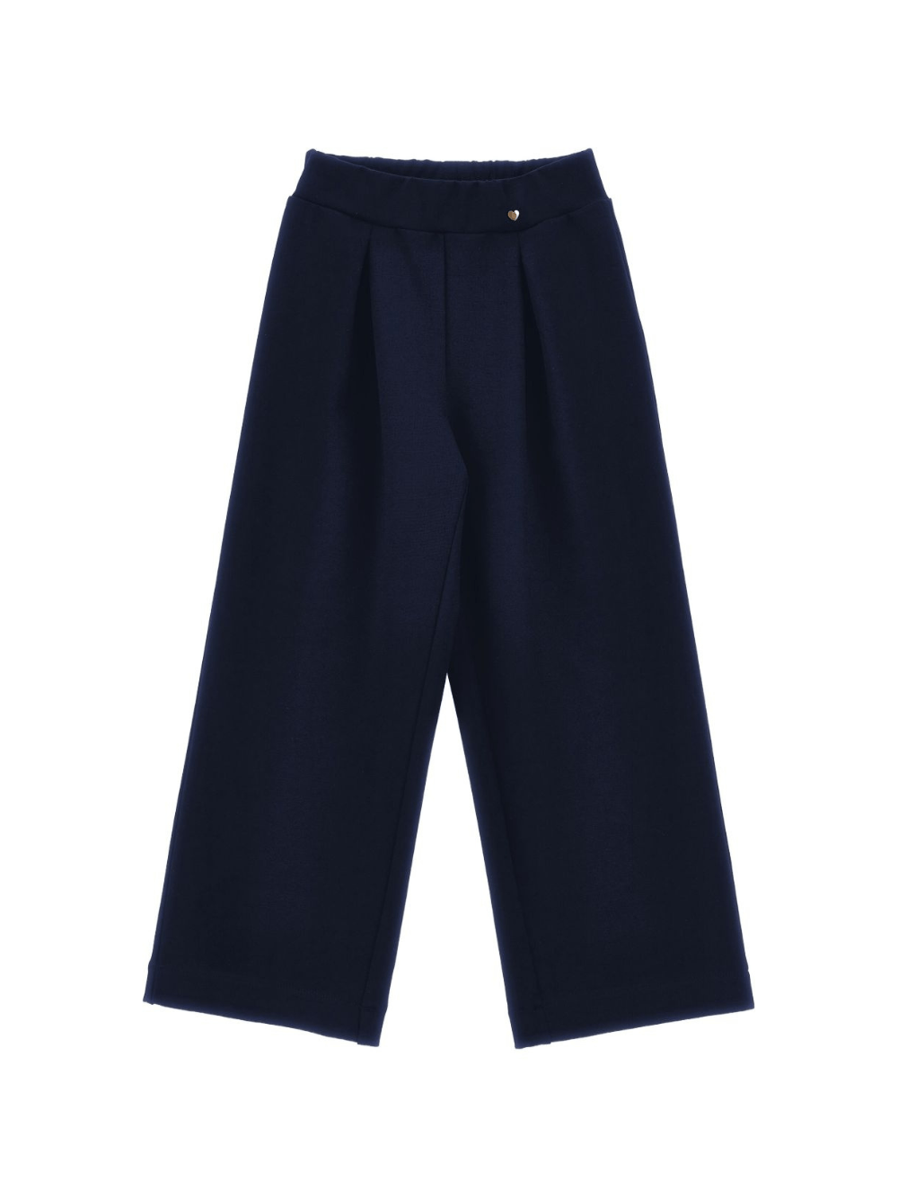 Pantaloni per bambina Monnalisa blu con dettaglio con bottoni decorativi - Rubino Kids