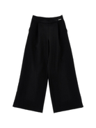 Pantaloni per bambina Monnalisa neri con tasca posteriore sagomata - Rubino Kids