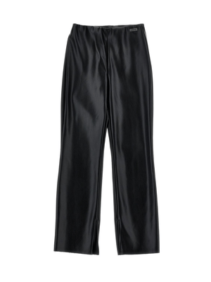 Monnalisa black high-waisted flared trousers for girls