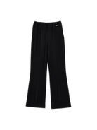 Pantaloni per bambina Monnalisa nero con dettaglio con cuciture - Rubino Kids