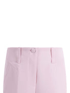 Pantaloni per bambina Monnalisa rosa chiaro con cuiture - Rubino Kids