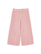 Pantaloni per bambina Monnalisa rosa con vita elasticizzata - Rubino Kids