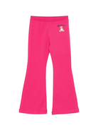 Pantaloni per bambina Moschino Kids fucsia con stampa orsetto - Rubino Kids