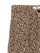 Pantaloni per bambina MSGM Kids animalier con stampa leopardata - Rubino Kids