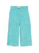 Pantaloni per bambina MSGM Kids azzurri con tasche laterali - Rubino Kids