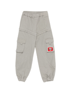 Pantaloni per bambina Pinko Kids grigio design cargo - Rubino Kids