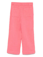 Pantaloni per bambina Scotch & Soda Kids rosa con effetto stropicciato - Rubino Kids