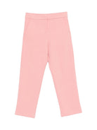 Pantaloni per bambina Simonetta rosa con decorazione a cuore - Rubino Kids