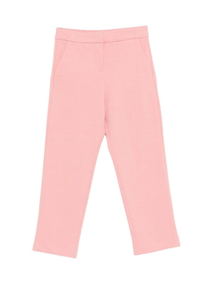 Simonetta pink trousers for girls with heart decoration