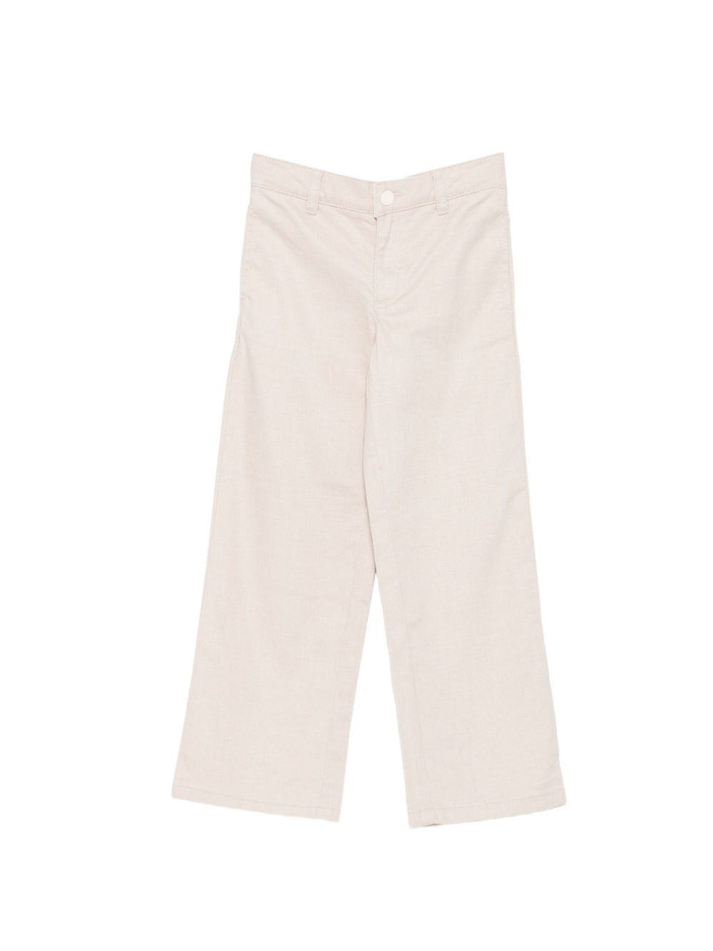Pantaloni per bambina Stella McCartney Kids beige con stampa con cuori - Rubino Kids