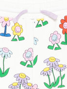 Pantaloni per bambina Stella McCartney Kids bianco con coulisse - Rubino Kids